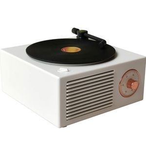 Vinyl Record Player Style Bluetooth Speaker Old Fashioned Classic.